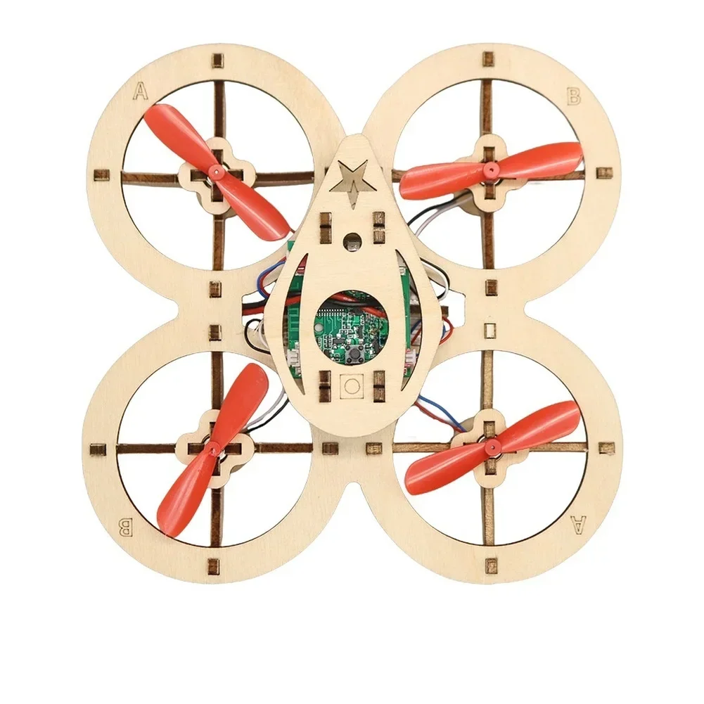 Wooden DIY Quadcopter Remote-Controlled Aircraft Kit For Children STEM Comes With 8 Propeller Blades And 500mAh Power Supply
Wooden DIY Quadcopter Remote-Controlled Aircraft Kit For Children STEM Comes With 8 Propeller Blades And 500mAh Power Supply