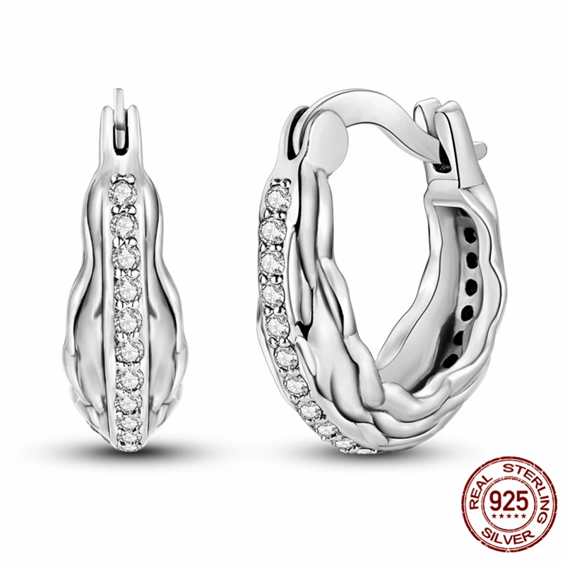 Original Designer 925 Sterling Silver Elegant Ewelry Fashion Zircon Waves Earrings For Woman Wedding Party Gift
Original Designer 925 Sterling Silver Elegant Ewelry Fashion Zircon Waves Earrings For Woman Wedding Party Gift