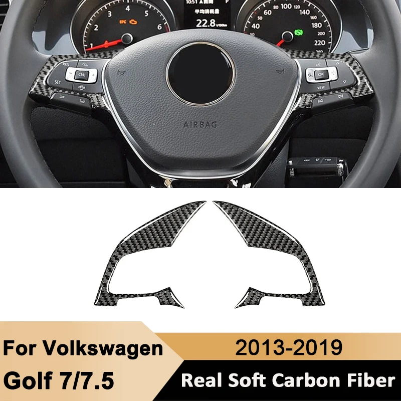 Carbon Fiber Car Steering Wheel Buttons Panel Trim Frame Decorative Interior Sticker For Volkswagen Golf 7 Golf 7.5 2013-2019
Carbon Fiber Car Steering Wheel Buttons Panel Trim Frame Decorative Interior Sticker For Volkswagen Golf 7 Golf 7.5 2013-2019