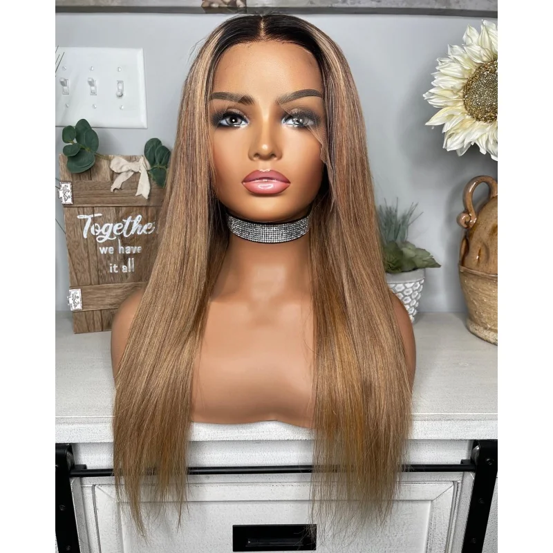 Middle Part Preplucke Frontal Wig Ash Brown Shoulder Length Straight Wig For Women Daily Use Natural Fiber Wig Dark Roots
Middle Part Preplucke Frontal Wig Ash Brown Shoulder Length Straight Wig For Women Daily Use Natural Fiber Wig Dark Roots
