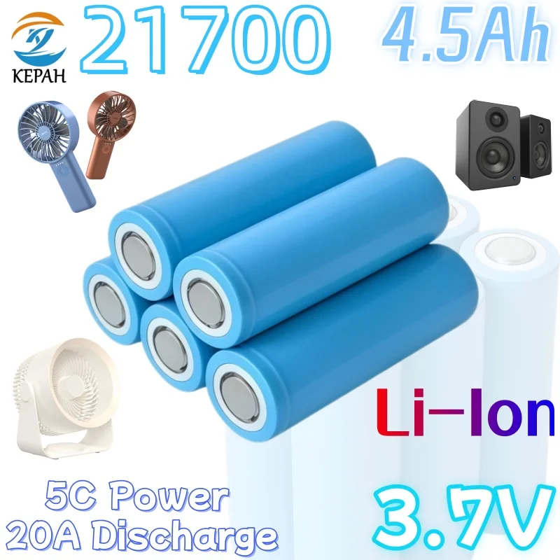 Аккумулятор литий-ионный перезаряжаемый 21700 4.5Ач 3.7В, разряд 5C 20А, для Bluetooth-колонок, солнечных вентиляторов, аварийных фонарей, массажеров
Аккумулятор литий-ионный перезаряжаемый 21700 4.5Ач 3.7В, разряд 5C 20А, для Bluetooth-колонок, солнечных вентиляторов, аварийных фонарей, массажеров