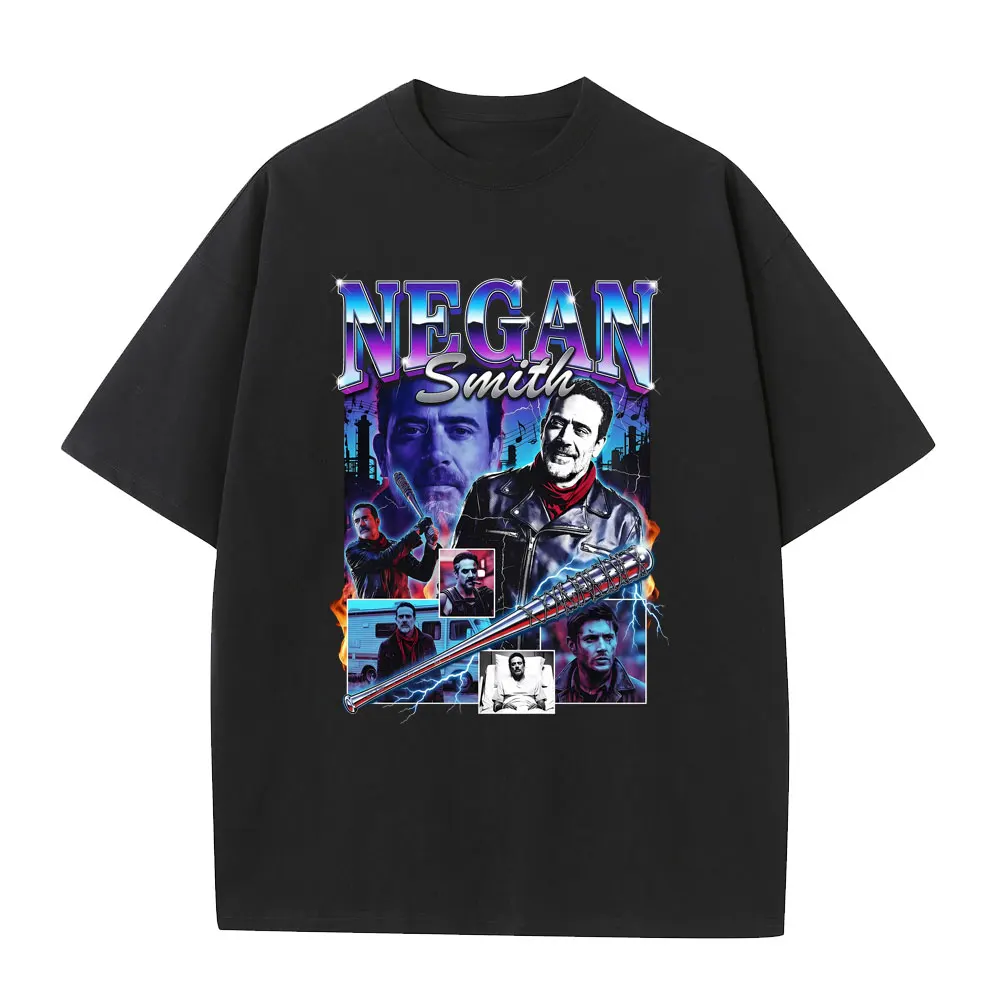 Jeffrey Dean Morgan Play Negan Smith Graphic T Shirt Men Women Fashion Gothic Rock T Shirts Male Pure Cotton Oversized T-shirt
Jeffrey Dean Morgan Play Negan Smith Graphic T Shirt Men Women Fashion Gothic Rock T Shirts Male Pure Cotton Oversized T-shirt