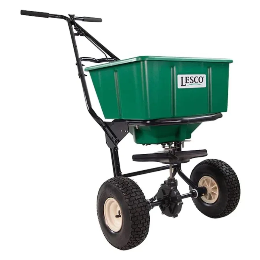 Lawn Synergy Lesco Homeowner Edition Professional Lawn Push Spreader for residential use durable polyethylene construction gree
Lawn Synergy Lesco Homeowner Edition Professional Lawn Push Spreader for residential use durable polyethylene construction gree