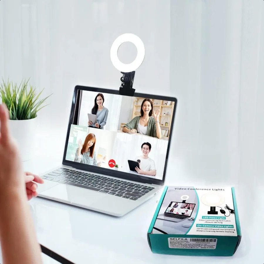 Ring Light Video Conference Lighting Kit 3200k6500K Dimmable Led Clip on Computer Monitor Laptop Phone for Content Creator YouT
Ring Light Video Conference Lighting Kit 3200k6500K Dimmable Led Clip on Computer Monitor Laptop Phone for Content Creator YouT