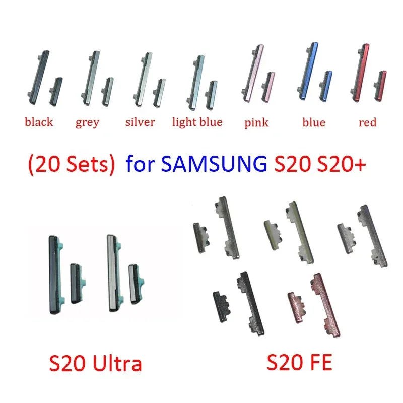 20 sets For Samsung Galaxy S20/S20 Plus /S20 Ultra S20 Fe 5G phone power button volume side button on off external key
20 sets For Samsung Galaxy S20/S20 Plus /S20 Ultra S20 Fe 5G phone power button volume side button on off external key