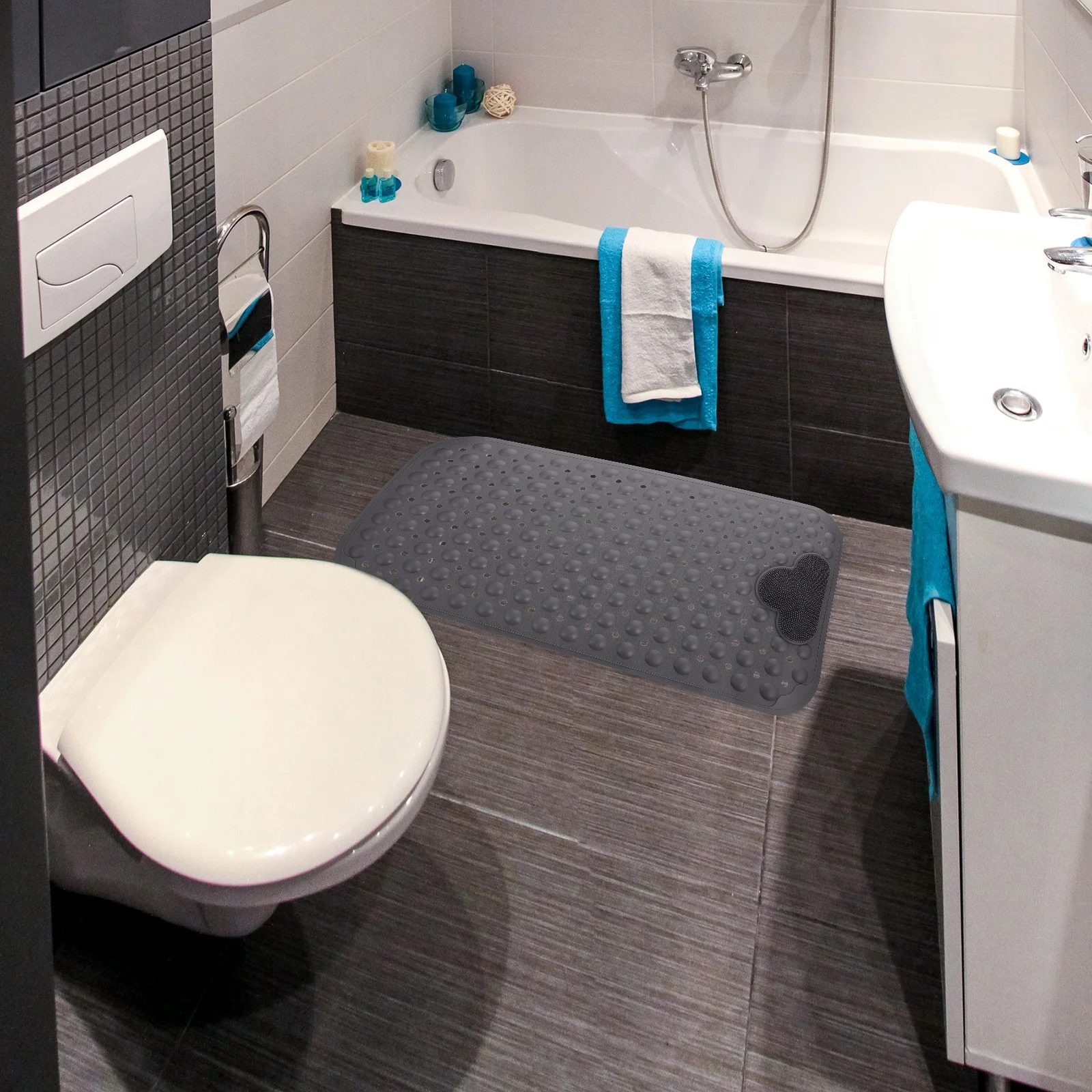 1 pc Anti-Slip Mat Bathroom Floor Rubber Shower Carpet Durable Non-Slip Bath Mat For Home Toilet Entrance Portable Massage
1 pc Anti-Slip Mat Bathroom Floor Rubber Shower Carpet Durable Non-Slip Bath Mat For Home Toilet Entrance Portable Massage