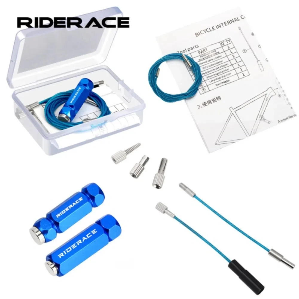 RIDERACE Велосипедный комплект для внутренней прокладки кабеля Инструмент для прохода с резьбой из алюминиевого сплава Велосипедные рамы Инструмент для прокладки кабеля
RIDERACE Велосипедный комплект для внутренней прокладки кабеля Инструмент для прохода с резьбой из алюминиевого сплава Велосипедные рамы Инструмент для прокладки кабеля