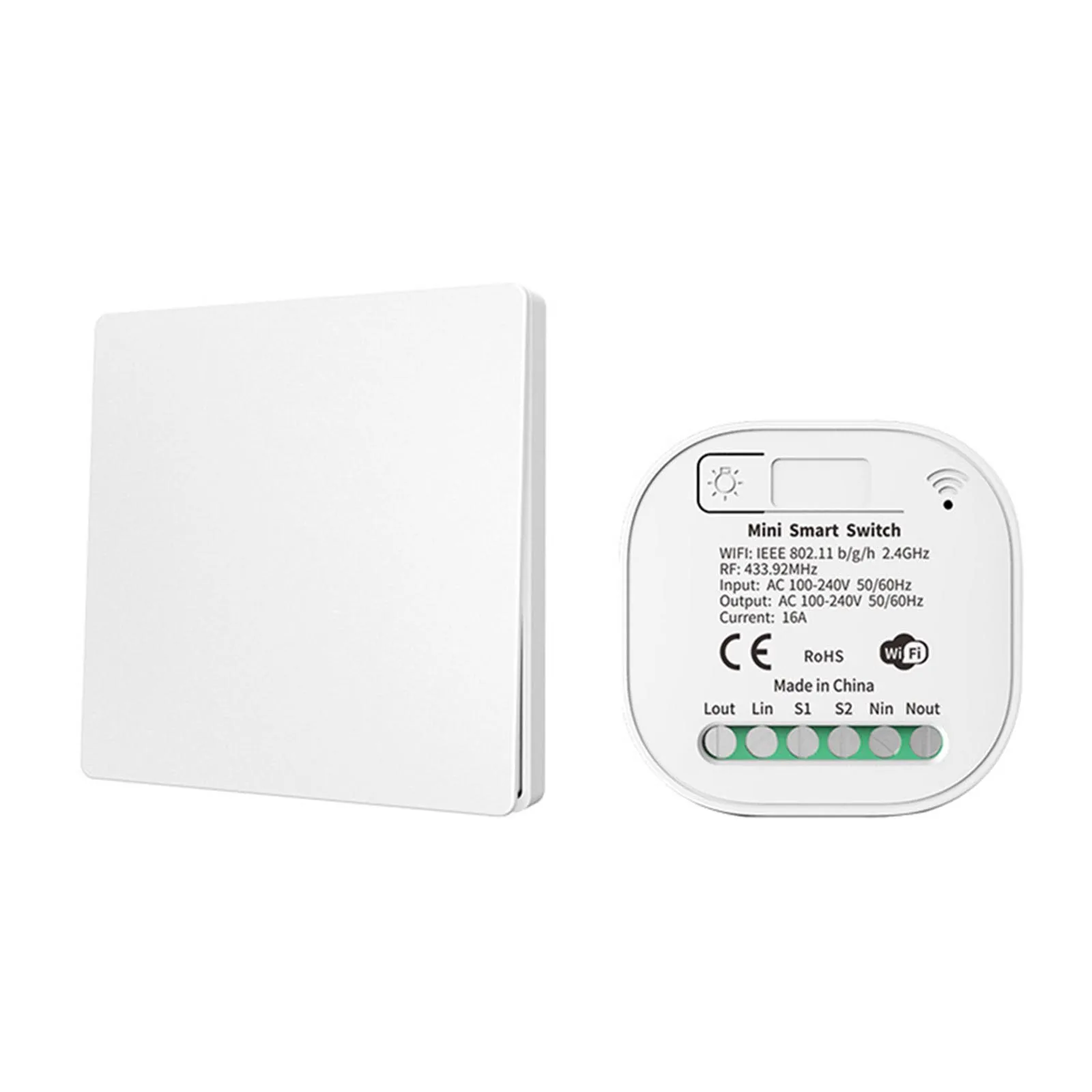 Беспроводной голосовой переключатель WiFi Micromotion Energy, электронная панель с кнопкой управления
Беспроводной голосовой переключатель WiFi Micromotion Energy, электронная панель с кнопкой управления