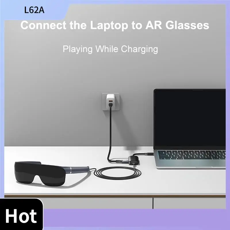 L62A Преобразователь USB-C в C Адаптер типа C с PD для очков AR Аксессуары Преобразование мощности
L62A Преобразователь USB-C в C Адаптер типа C с PD для очков AR Аксессуары Преобразование мощности
