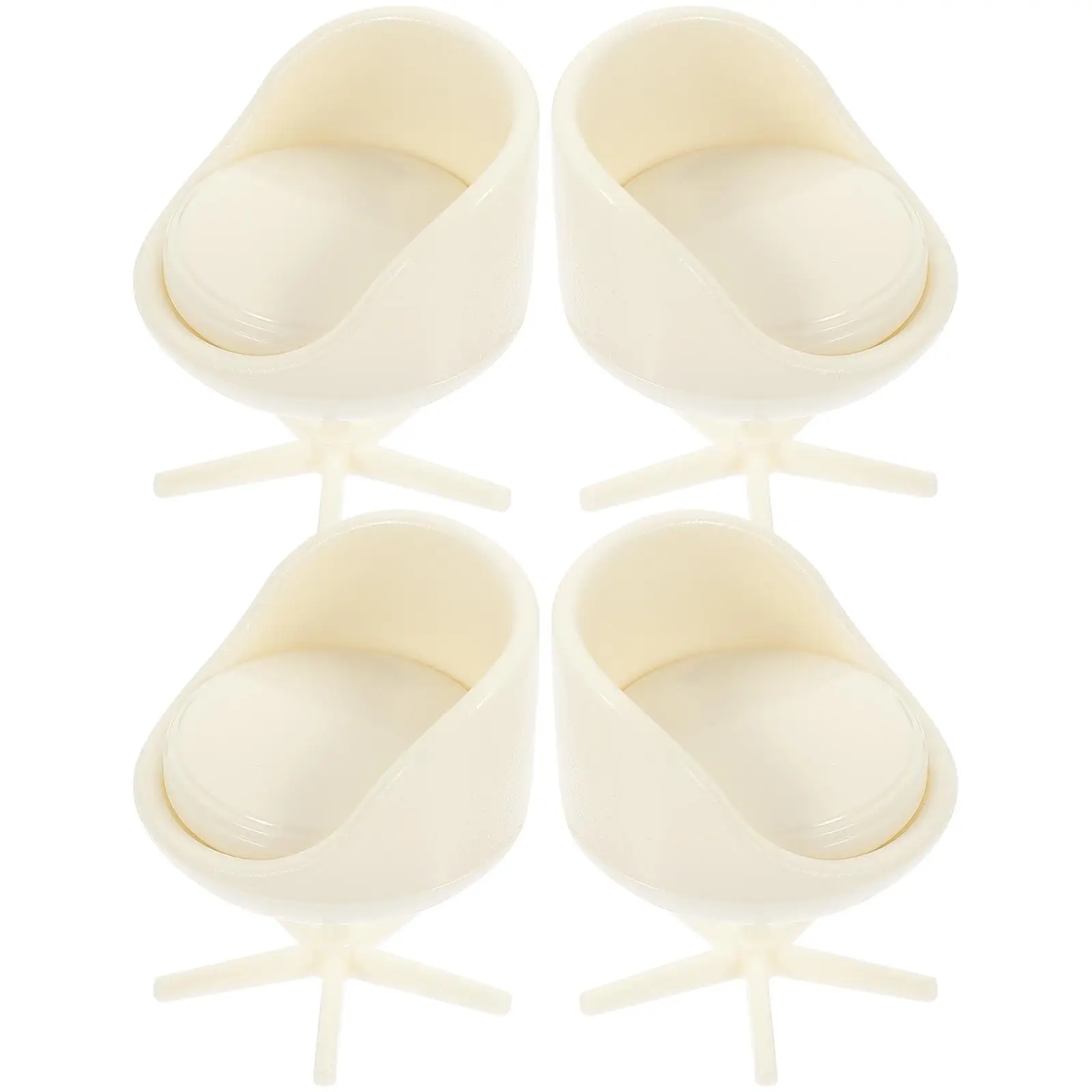 4Pcs Miniature Decor Chair 1 25 Scale ABS Tiny Plastic Model Swivel Office Chair Toy House Furniture Accessories Realistic
4Pcs Miniature Decor Chair 1 25 Scale ABS Tiny Plastic Model Swivel Office Chair Toy House Furniture Accessories Realistic