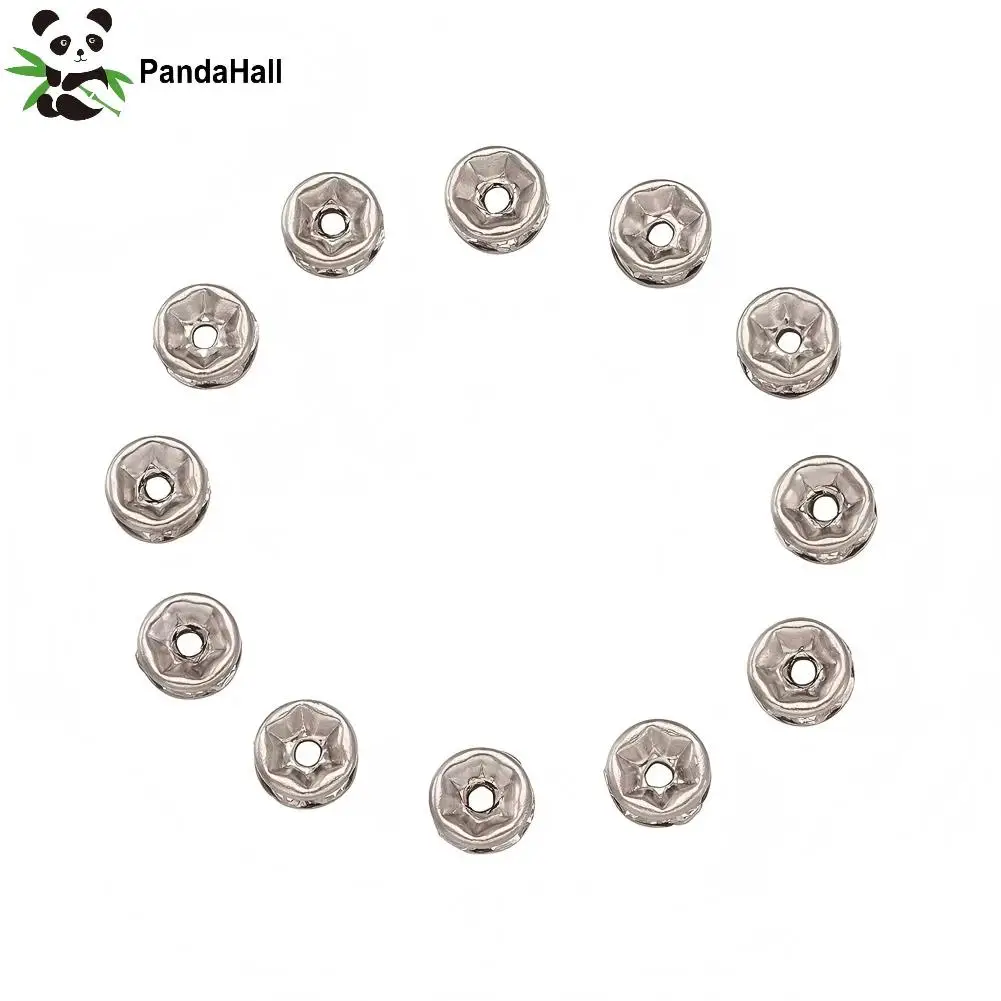 PandaHall 200pcs Stainless Steel Spacer Beads Rhinestone Metal Rondelle Loose Beads for Jewelry Making DIY Accessories 6 7 8 10m
PandaHall 200pcs Stainless Steel Spacer Beads Rhinestone Metal Rondelle Loose Beads for Jewelry Making DIY Accessories 6 7 8 10m