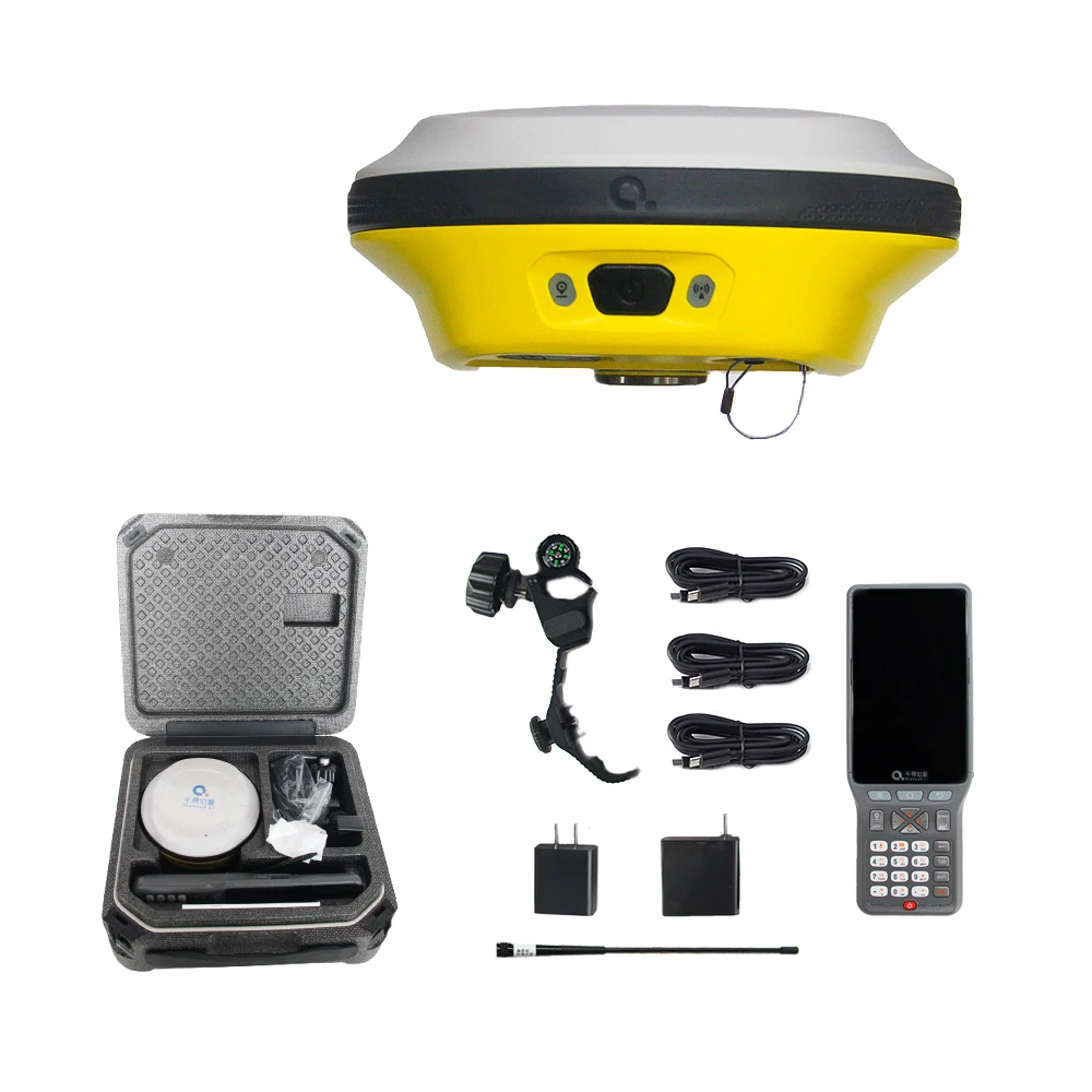 QIANXUN V5 High Accuracy Module Surveying Instruments Gps with Updatable Surpad Software Gnss Receiver Price RTK with One Camera