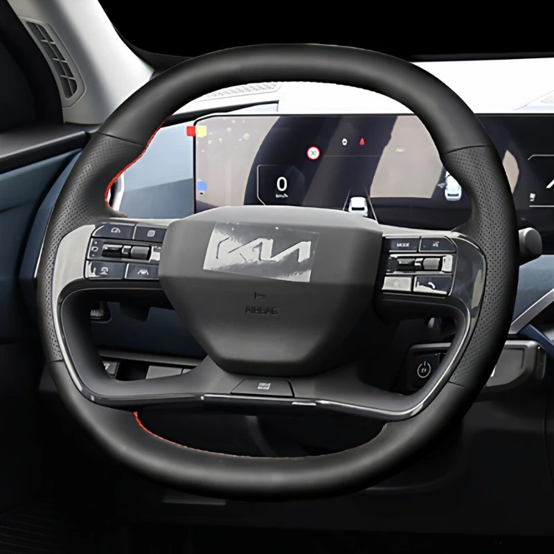 For kia EV5 2024 2025 hand stitched high quality Genuine Leather Car Steering Wheel Cover
For kia EV5 2024 2025 hand stitched high quality Genuine Leather Car Steering Wheel Cover