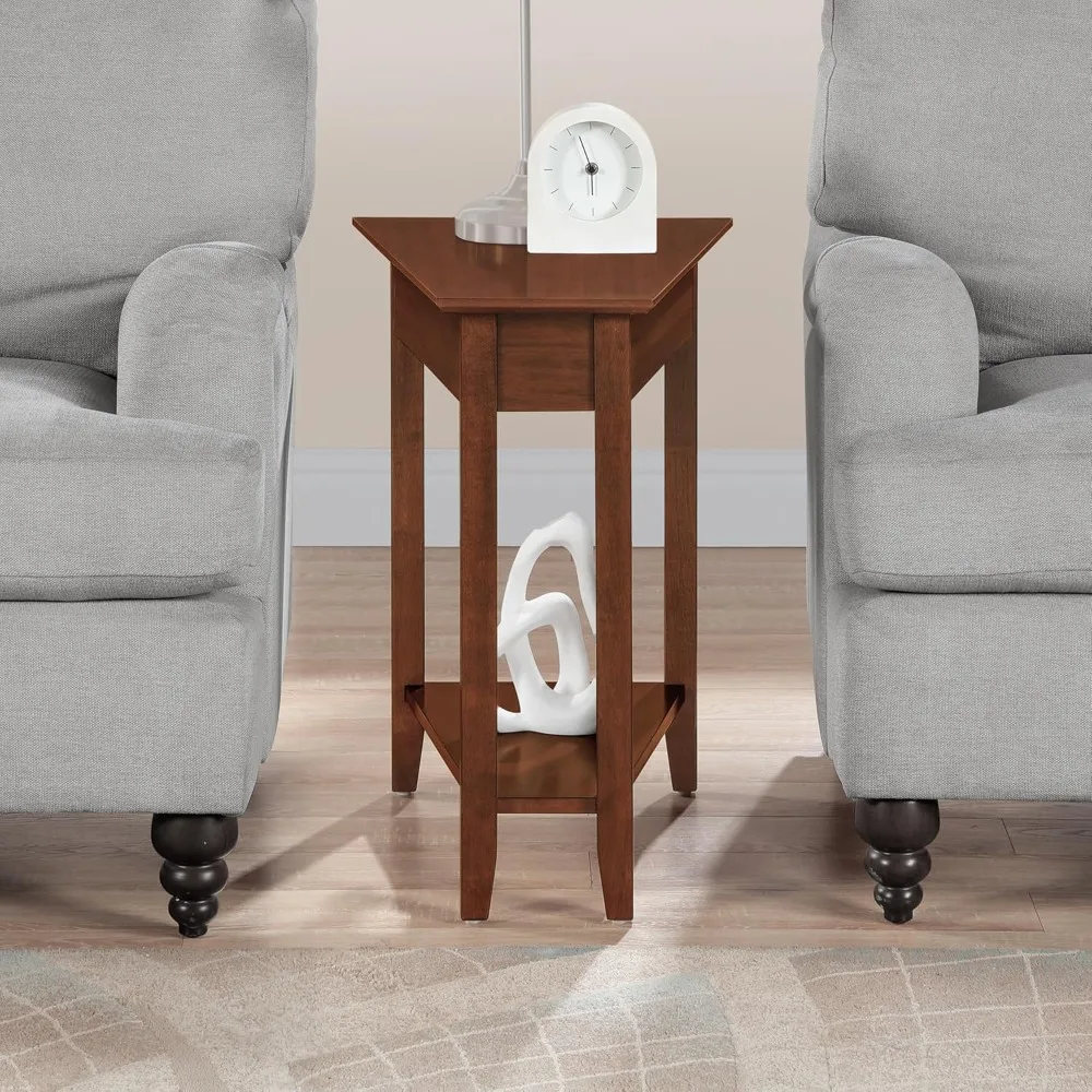 American Heritage Wedge End Table - Classic Living Room with Storage Shelf, Side Table for Family Room, Bedside Table
American Heritage Wedge End Table - Classic Living Room with Storage Shelf, Side Table for Family Room, Bedside Table