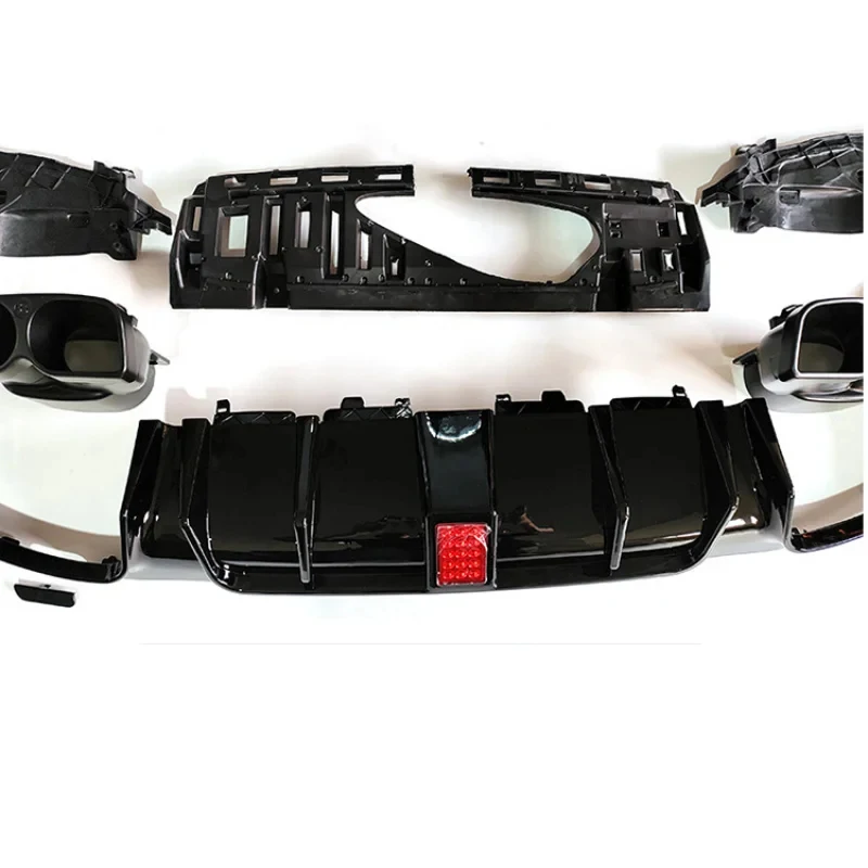 High Quality Car Accsori Factory Den Rear Diffuser With Stainls Steel Tips E Class Hot Selling
High Quality Car Accsori Factory Den Rear Diffuser With Stainls Steel Tips E Class Hot Selling