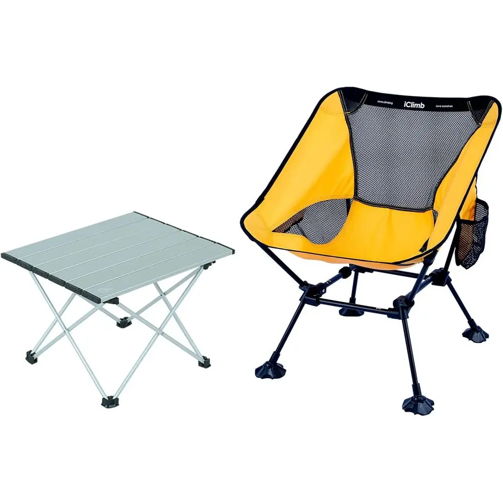 Ultralight Portable Table and Large Anti-Sink Chair Set, Ideal for Solo Outdoor Adventures, Backpacking, Hiking, Camping, Beach,
Ultralight Portable Table and Large Anti-Sink Chair Set, Ideal for Solo Outdoor Adventures, Backpacking, Hiking, Camping, Beach,