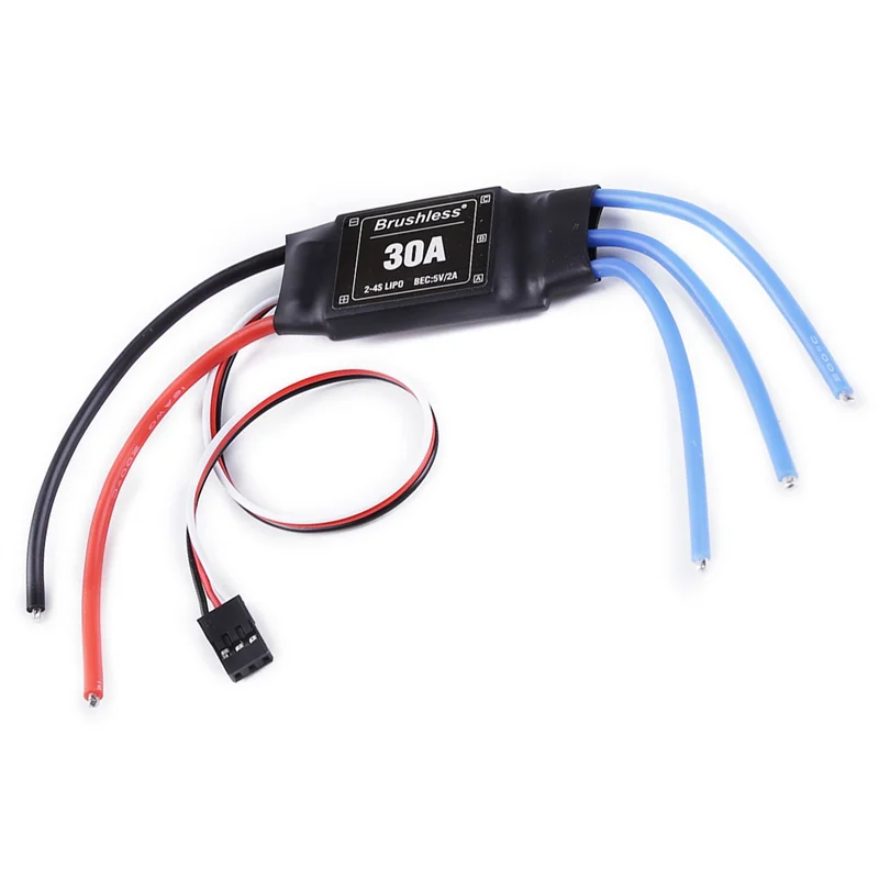 A13Q-XXD Бесщеточный 30A ESC 2-4S Электрический регулятор скорости со встроенным 5 В 2A BEC для радиоуправляемых самолетов Вертолетов Мультикоптеров T
A13Q-XXD Бесщеточный 30A ESC 2-4S Электрический регулятор скорости со встроенным 5 В 2A BEC для радиоуправляемых самолетов Вертолетов Мультикоптеров T