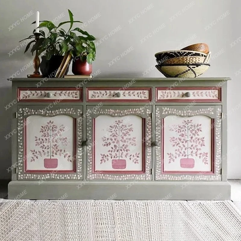 Neoclassical solid wood storage/personalized entrance cabinet/hand-painted multi-function simple and modern FT
Neoclassical solid wood storage/personalized entrance cabinet/hand-painted multi-function simple and modern FT