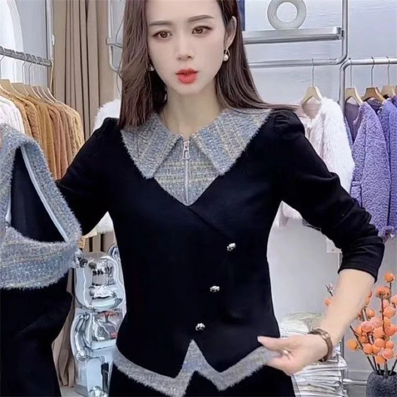2026 Women's T-Shirt Blouse Spring Autumn New Irregular Fake Two-Piece Contrasting Splicing T-Shirt Base Shirt Fashion Tops
2026 Women's T-Shirt Blouse Spring Autumn New Irregular Fake Two-Piece Contrasting Splicing T-Shirt Base Shirt Fashion Tops