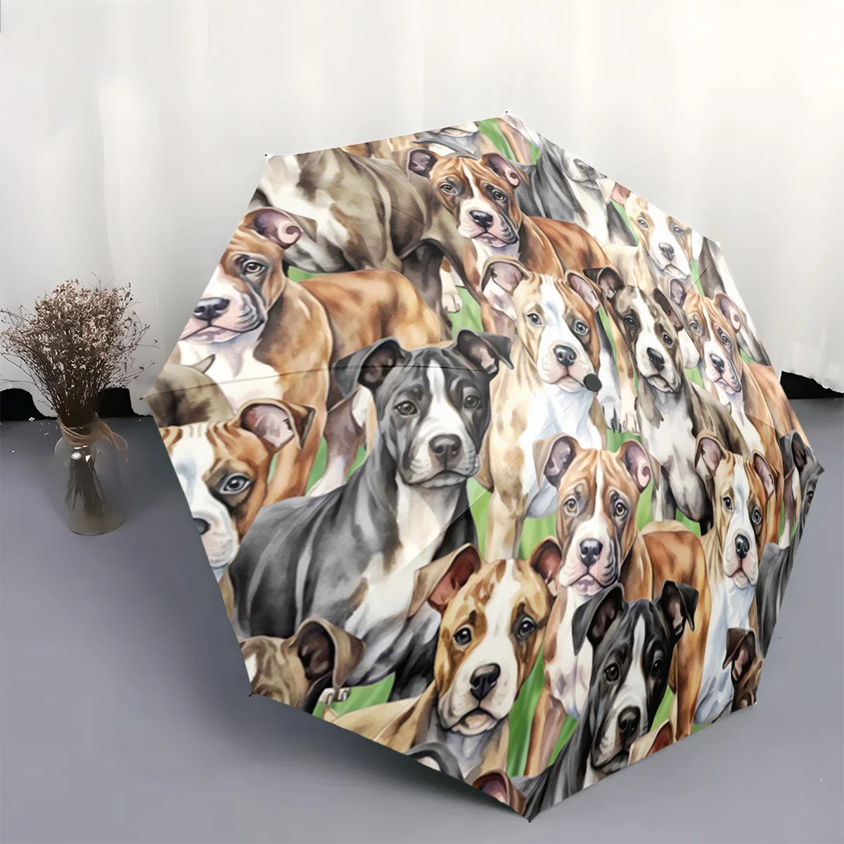 Pitbulls Pattern Print 1pc Automatic Folding Umbrella, Portable & Foldable Design with 8 Ribs, Casual Outdoor Accessory Birthd
Pitbulls Pattern Print 1pc Automatic Folding Umbrella, Portable & Foldable Design with 8 Ribs, Casual Outdoor Accessory Birthd