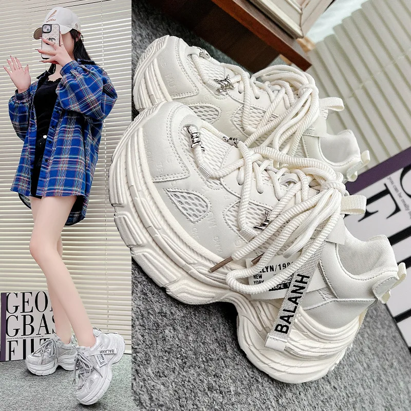 Product Fashion Clunky Sneakers Women's Mesh Breathable Platform Height Increasing ins Trendy All-Matching Casual Daddy Shoes
Product Fashion Clunky Sneakers Women's Mesh Breathable Platform Height Increasing ins Trendy All-Matching Casual Daddy Shoes