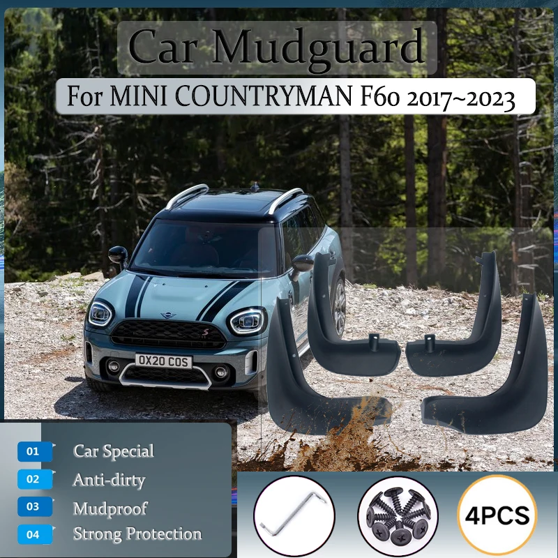 Car Mud Guard For MINI COUNTRYMAN F60 2017~2023 Universal Mudguards Front Rear Fender Flares Mudflapds Exterior Auto Accessories
Car Mud Guard For MINI COUNTRYMAN F60 2017~2023 Universal Mudguards Front Rear Fender Flares Mudflapds Exterior Auto Accessories