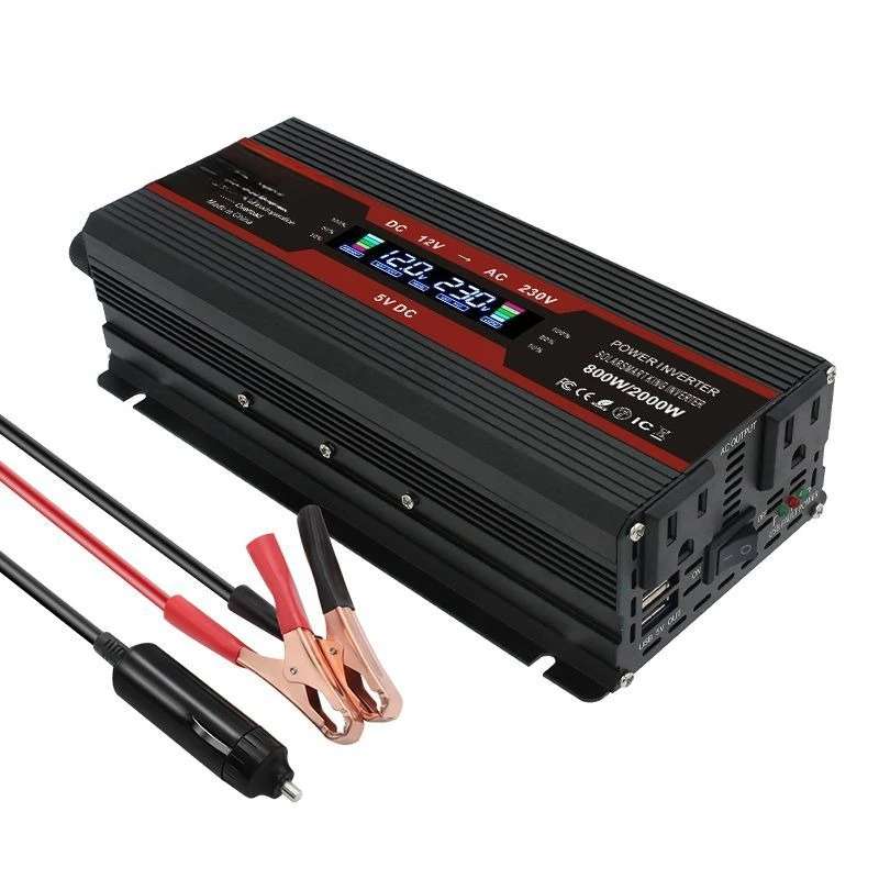 Modified Sine Wave 800/2000W Switching Power Supply LCD 12/24V to 110-240V Inverter
Modified Sine Wave 800/2000W Switching Power Supply LCD 12/24V to 110-240V Inverter