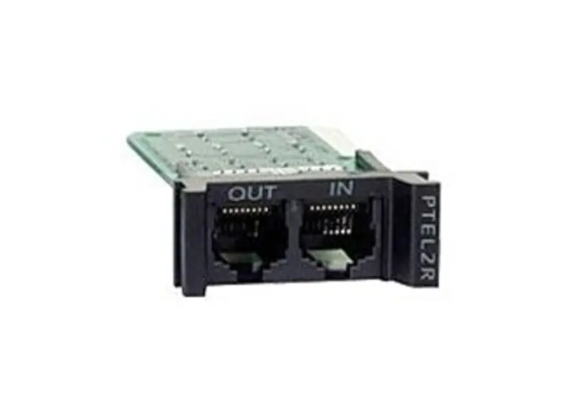 APC PTEL2R 1U Rack Mountable 2 Line Telco Surge Protection Module - RJ-45/RJ-11 - Black