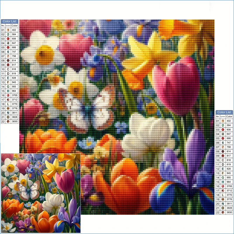 Diamond Paintings 2025 Full Square Drill Colorful Tulips, Daffodils, Crocuses In Full Bloom Diamond Embroidery Stitch Productos
Diamond Paintings 2025 Full Square Drill Colorful Tulips, Daffodils, Crocuses In Full Bloom Diamond Embroidery Stitch Productos