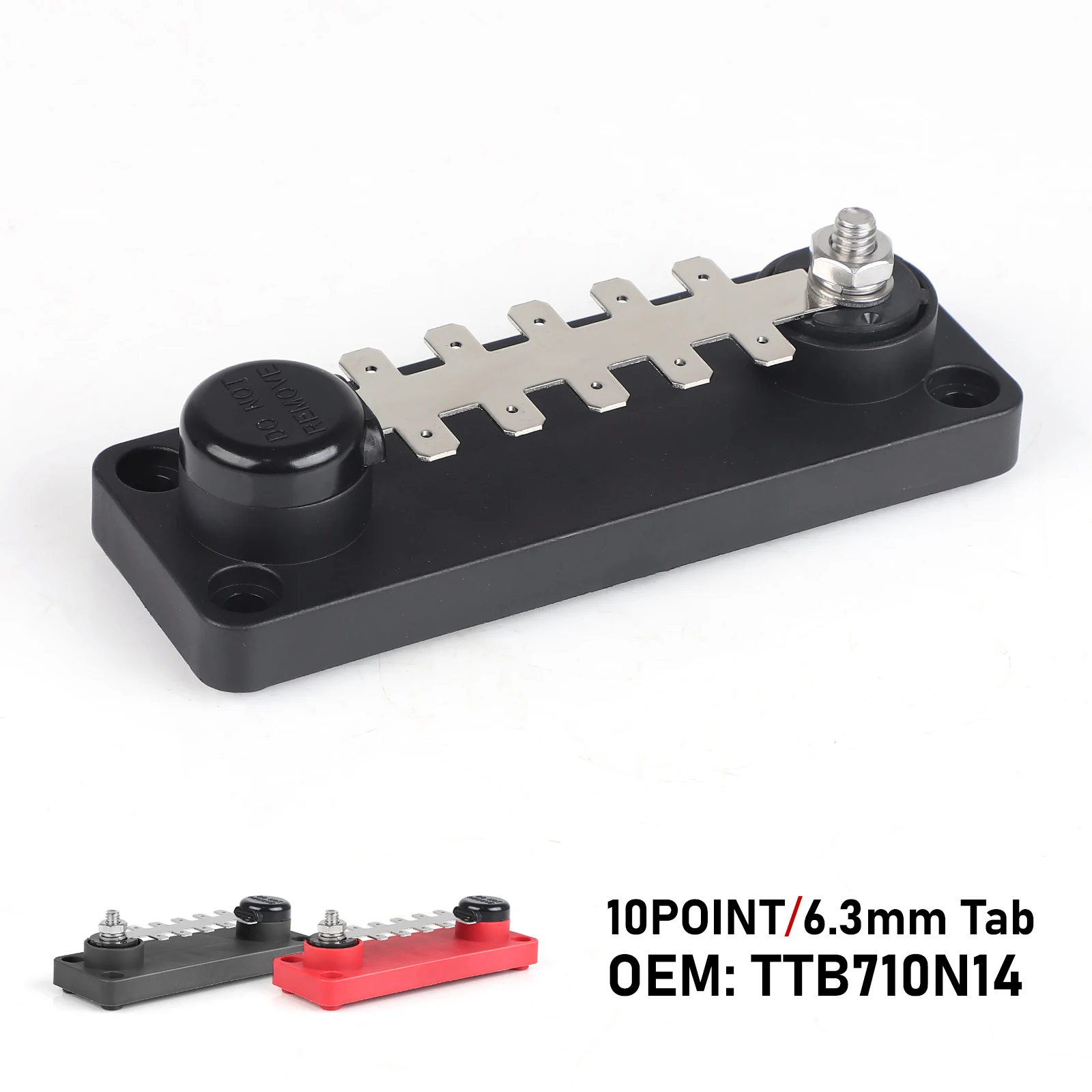 TTB710N02 Красный/черный разъем типа вкладки, шина, 10 точек, максимальный ампер, 55 А, максимальное напряжение, 48 В постоянного тока, распределение мощности морского класса
TTB710N02 Красный/черный разъем типа вкладки, шина, 10 точек, максимальный ампер, 55 А, максимальное напряжение, 48 В постоянного тока, распределение мощности морского класса