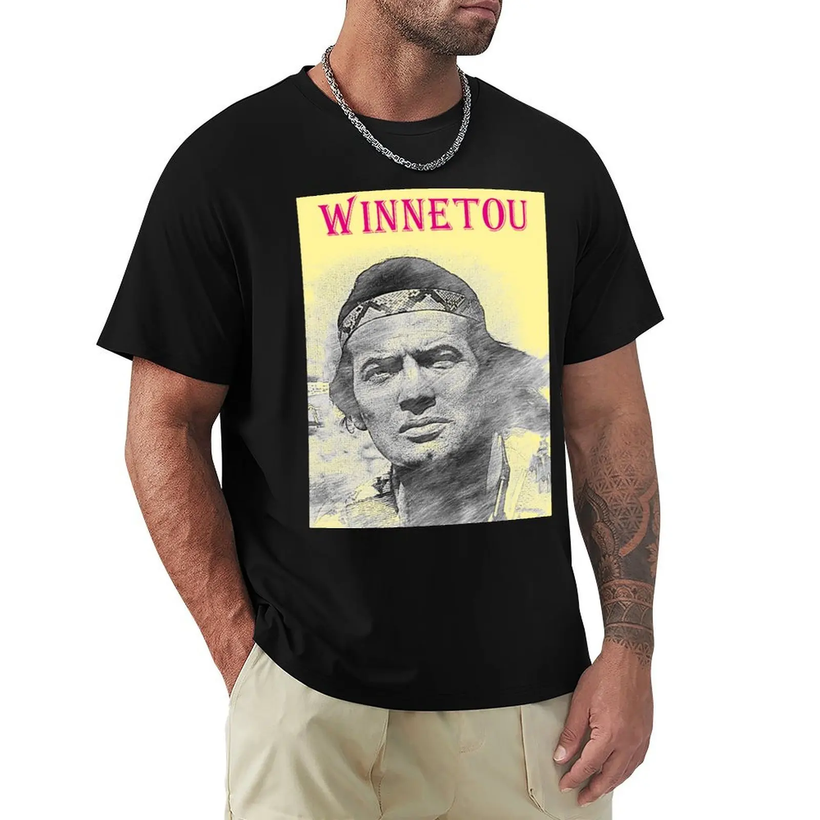 Winnetou Portrait, Apaches T-Shirt Funny t-shirts heavyweights designer shirts oversized graphic tee luxury clothes men
Winnetou Portrait, Apaches T-Shirt Funny t-shirts heavyweights designer shirts oversized graphic tee luxury clothes men