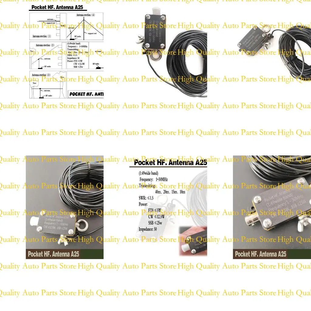 G7NA Pocket HF Antenna A25 Pocket Shortwave Antenna Inverted V Horizontal Balun Long Line Durable 1-30MHz Antenna
G7NA Pocket HF Antenna A25 Pocket Shortwave Antenna Inverted V Horizontal Balun Long Line Durable 1-30MHz Antenna