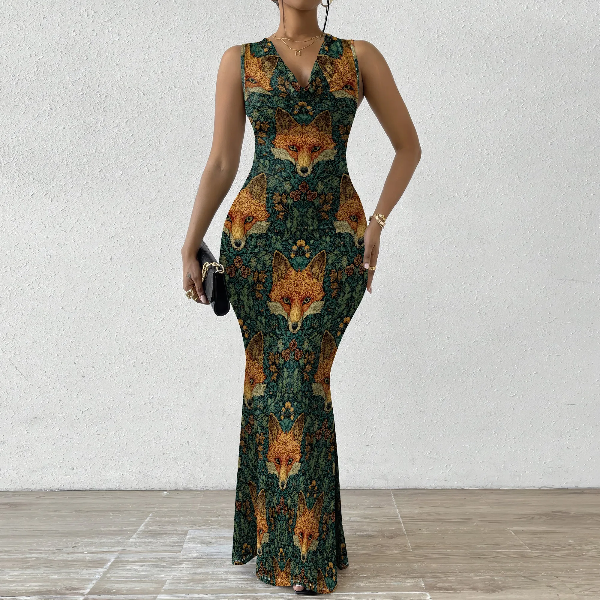 Fox and Floral Print Bodycon Dress XS-2XL - Elegant Nature-Inspired Design, Perfect for Casual & Outdoor Wear
Fox and Floral Print Bodycon Dress XS-2XL - Elegant Nature-Inspired Design, Perfect for Casual & Outdoor Wear