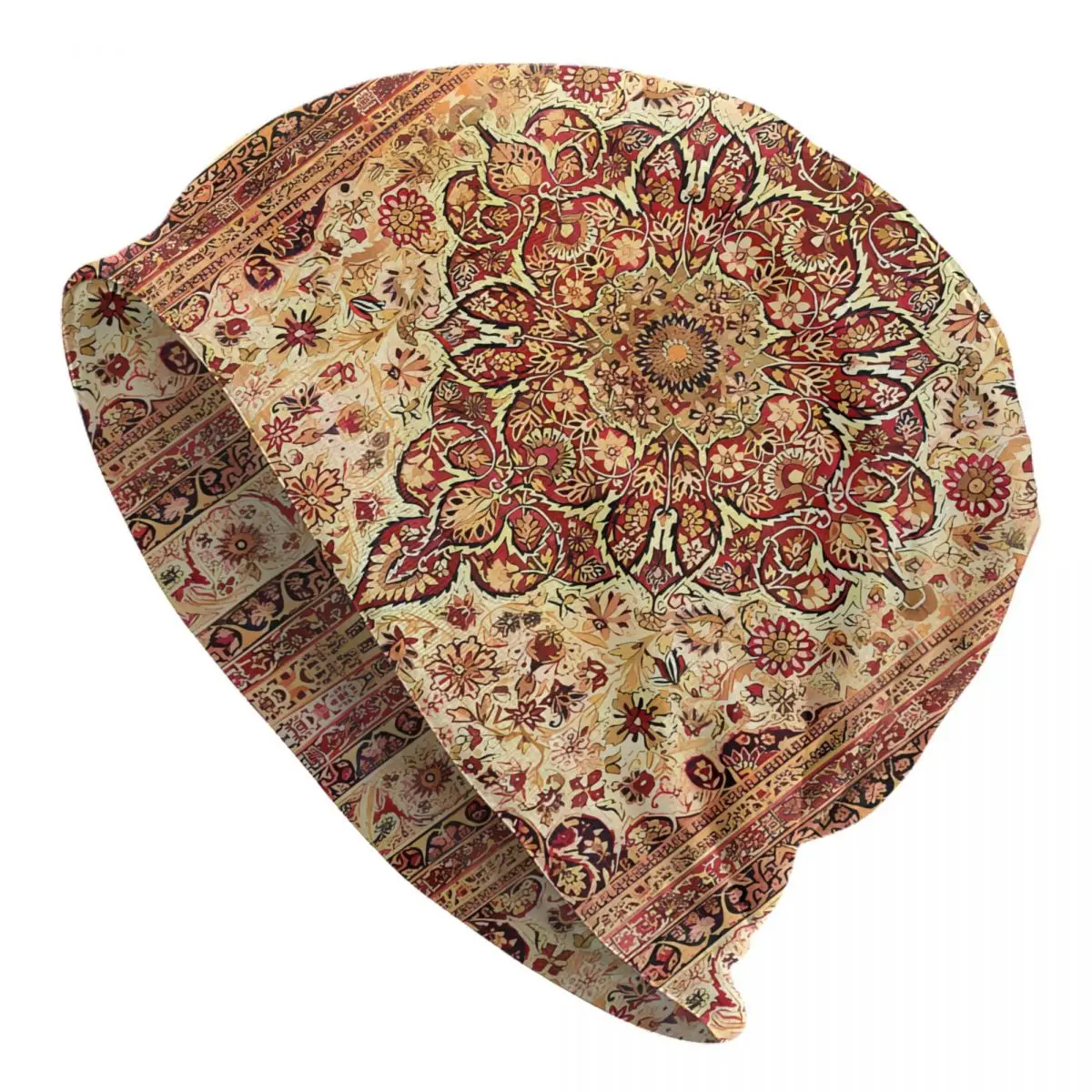 Gold Laver Kirman Bohemian Antique Persian Tabriz Autumn Female Thin Beanies Windproof Bonnet Hats
Gold Laver Kirman Bohemian Antique Persian Tabriz Autumn Female Thin Beanies Windproof Bonnet Hats