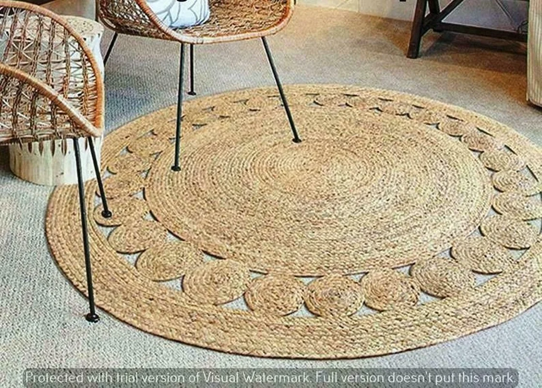 Rugs Natural Jute Carpet Reversible Living Room Rustic Look Floor Mat for Modern Home 270x270cm
Rugs Natural Jute Carpet Reversible Living Room Rustic Look Floor Mat for Modern Home 270x270cm