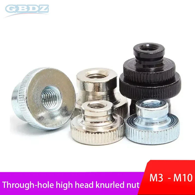 Blue Zinc/Nickel Plated/Black Zinc Through-Hole High Head Rolling Nut M3-M10 Anti Slip And Easy To Tighten Hardware Fastener
Blue Zinc/Nickel Plated/Black Zinc Through-Hole High Head Rolling Nut M3-M10 Anti Slip And Easy To Tighten Hardware Fastener