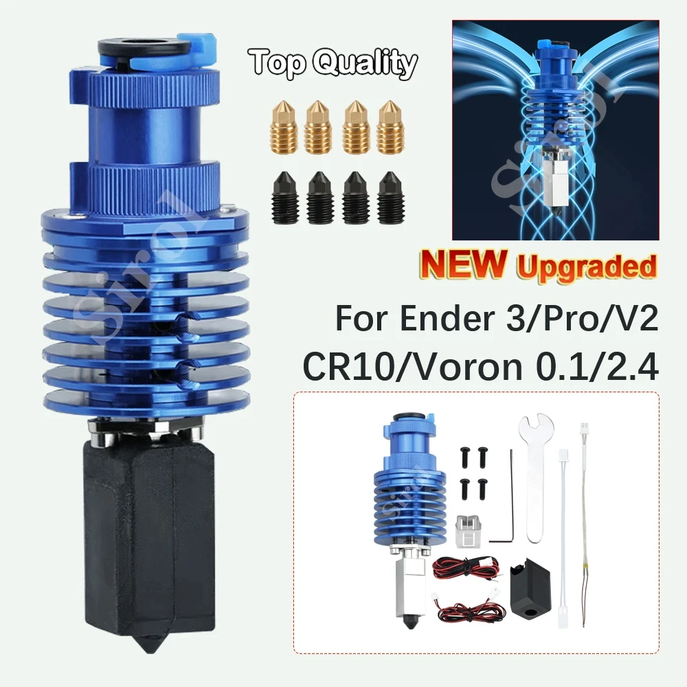 Upgrade V6 Hotend Kit For Creality Ender 3/Ender 3 PRO/Ender 3 V2/CR10/VORON 2.4/Prusa Hi-End Extruder J-head TZ-V6 Hot End
Upgrade V6 Hotend Kit For Creality Ender 3/Ender 3 PRO/Ender 3 V2/CR10/VORON 2.4/Prusa Hi-End Extruder J-head TZ-V6 Hot End