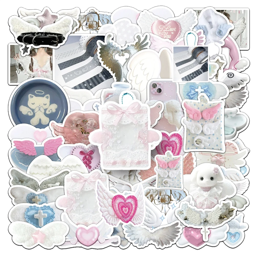 10/30/50pcs Cute Ins Style White Angel Wing Stickers Aesthetic Decals Water Bottle Phone Suitcase Kawaii Girl Sticker Decoration
10/30/50pcs Cute Ins Style White Angel Wing Stickers Aesthetic Decals Water Bottle Phone Suitcase Kawaii Girl Sticker Decoration