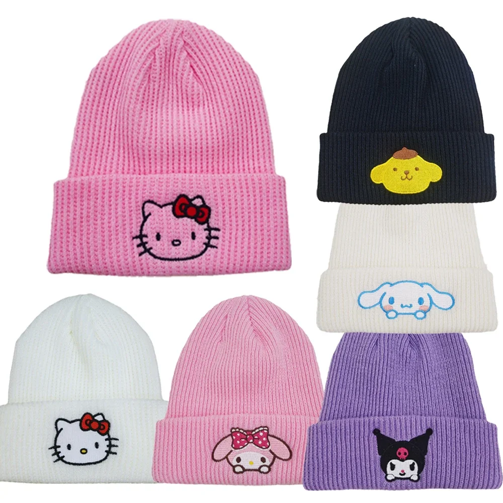 Kawaii Hello Kittys Cartoon Kids Knitted Hat Anime Cinnamorolls Winter Warm Adult Fashion Street Beanie Embroidery Pattern Cap
Kawaii Hello Kittys Cartoon Kids Knitted Hat Anime Cinnamorolls Winter Warm Adult Fashion Street Beanie Embroidery Pattern Cap