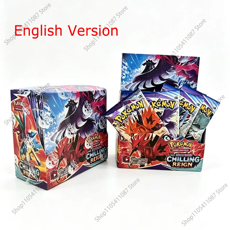 360Pcs Pokemon Cards TCG Sword Shield Chilling Reign Booster English Battle Transaction Card Trading Cards Game Collection Cards
360Pcs Pokemon Cards TCG Sword Shield Chilling Reign Booster English Battle Transaction Card Trading Cards Game Collection Cards