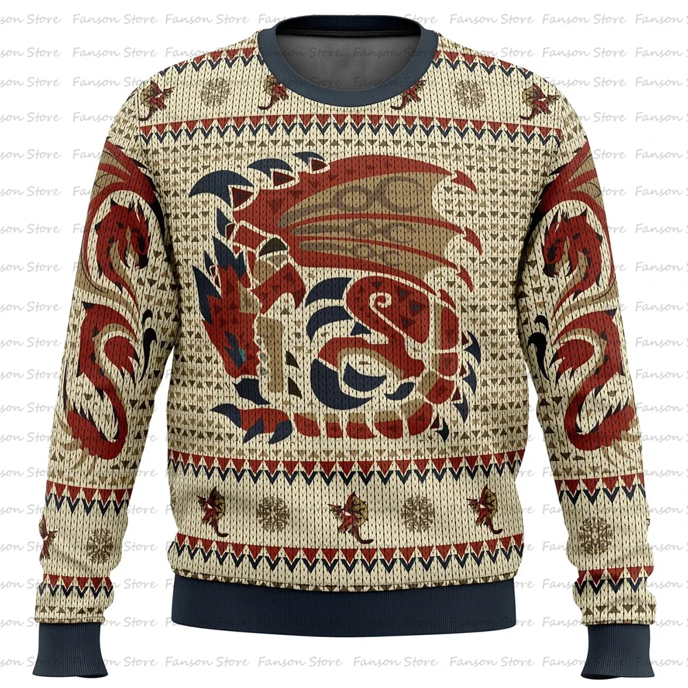 Rathalos Monster Hunter Ugly Christmas Sweater Spring Autumn Women Men Pullover Tops Cartoon Anime Couple Hoodie Sweatshirt 2024
Rathalos Monster Hunter Ugly Christmas Sweater Spring Autumn Women Men Pullover Tops Cartoon Anime Couple Hoodie Sweatshirt 2024
