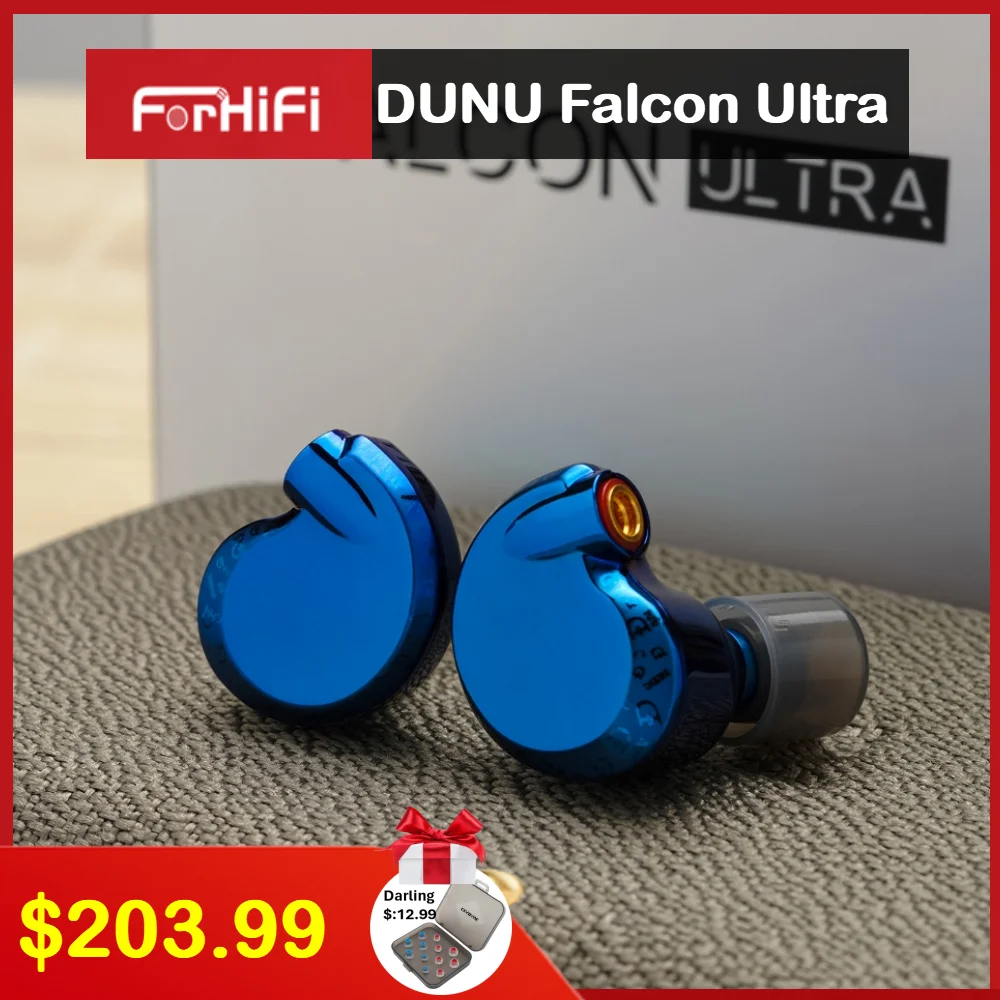 DUNU Falcon Ultra Dynamic Driver Earphone In Ear Monitors Klein Blue Hi-res Music Headphone Bass Earbuds with MMCX HiFi Cable
DUNU Falcon Ultra Dynamic Driver Earphone In Ear Monitors Klein Blue Hi-res Music Headphone Bass Earbuds with MMCX HiFi Cable
