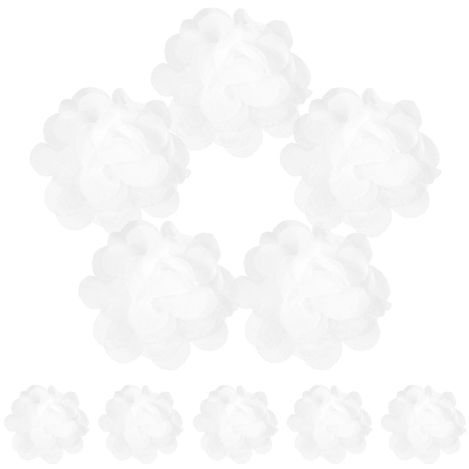 10pcs White Chiffon Flower Heads Decoration Bridal Wrist Accessories Fake Flowers Reusable Lifelike DIY Sewing Material
10pcs White Chiffon Flower Heads Decoration Bridal Wrist Accessories Fake Flowers Reusable Lifelike DIY Sewing Material