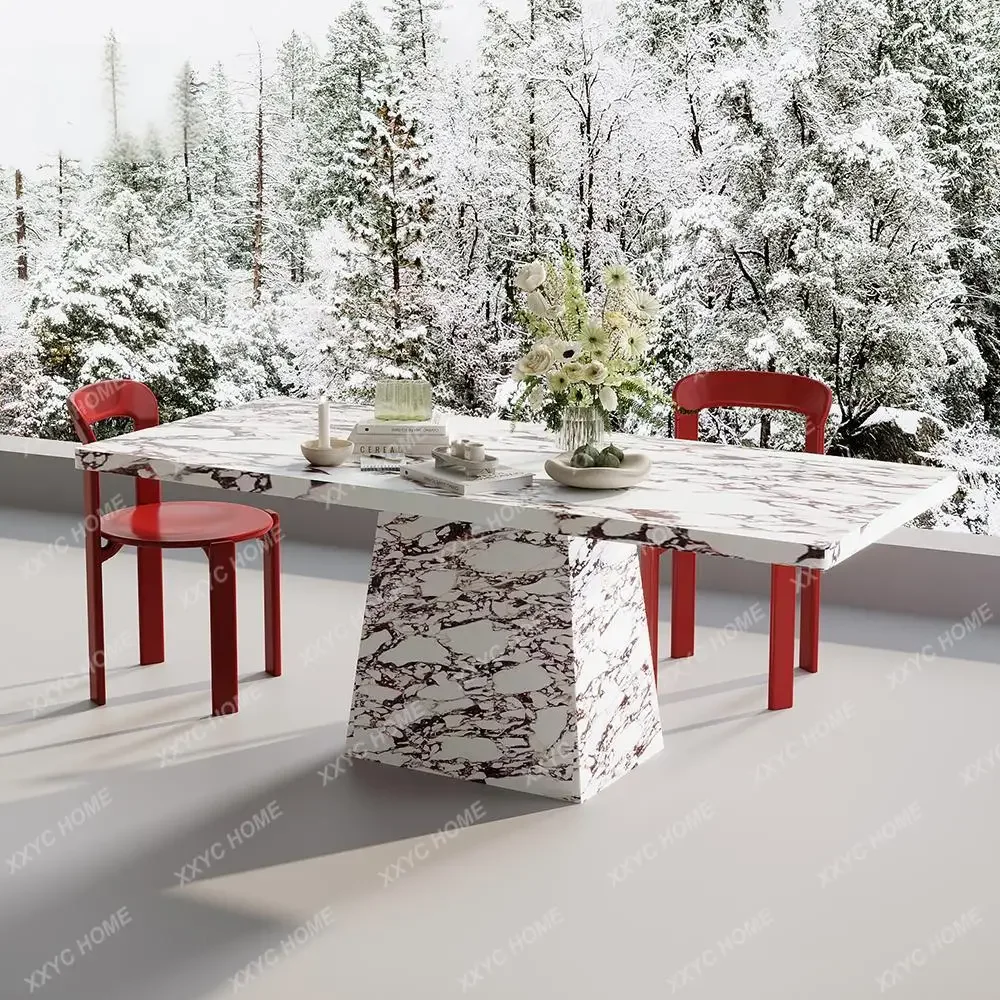 Red Travertine Dining Table, Mid-century Retro Luxury Stone Table, Scratch & Stain Resistant, Anti-bacterial, Customizable
Red Travertine Dining Table, Mid-century Retro Luxury Stone Table, Scratch & Stain Resistant, Anti-bacterial, Customizable