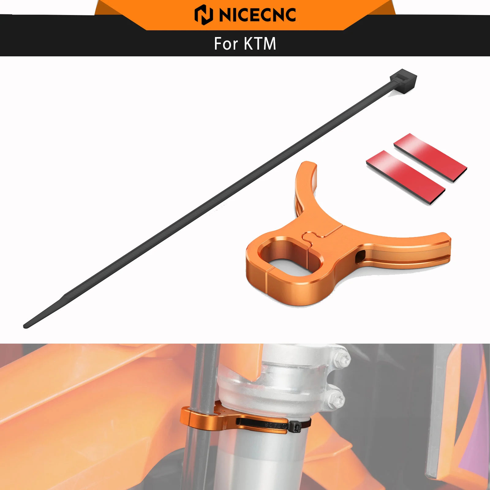 NICECNC Front Brake Line Guide For KTM 690 SMCR 690 Enduro 690 Enduro R 690 SMC 2008-2026 790 890 Adventure R SMT 2021-2026 2025
NICECNC Front Brake Line Guide For KTM 690 SMCR 690 Enduro 690 Enduro R 690 SMC 2008-2026 790 890 Adventure R SMT 2021-2026 2025