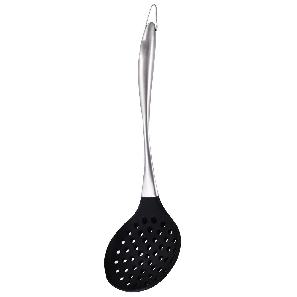 Silicone Slotted Scoop Noodle Strainer Spoon Non-Stick Heat Resistant Cooking Utensils Kitchen Tools Safe
Silicone Slotted Scoop Noodle Strainer Spoon Non-Stick Heat Resistant Cooking Utensils Kitchen Tools Safe