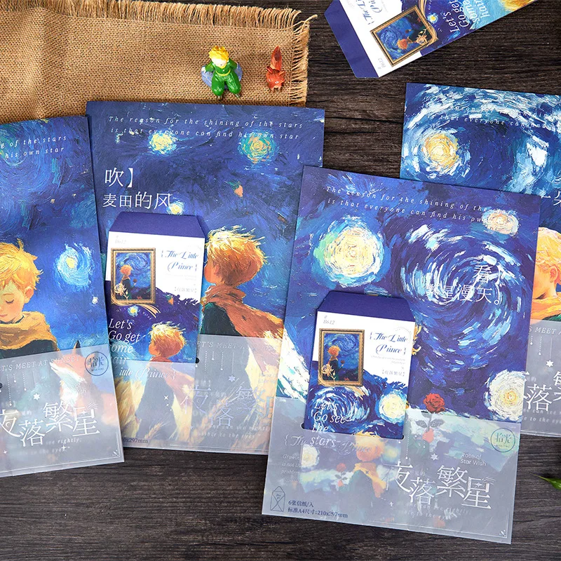 Custom. Picking up A4 Envelope Writing Paper Set Night Falling Stars Series Advanced Love Letter Artistic Handwritten Letter Rom
Custom. Picking up A4 Envelope Writing Paper Set Night Falling Stars Series Advanced Love Letter Artistic Handwritten Letter Rom