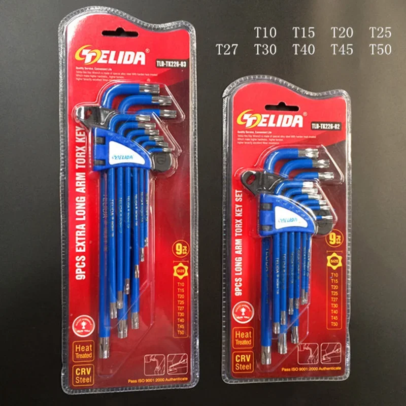 Hex Wrench 9 Piece Set Complete Professional Torx Screwdriver Kit Torque Wrench Hand Tools Multifunctional Key Home Novelty Tool
Hex Wrench 9 Piece Set Complete Professional Torx Screwdriver Kit Torque Wrench Hand Tools Multifunctional Key Home Novelty Tool