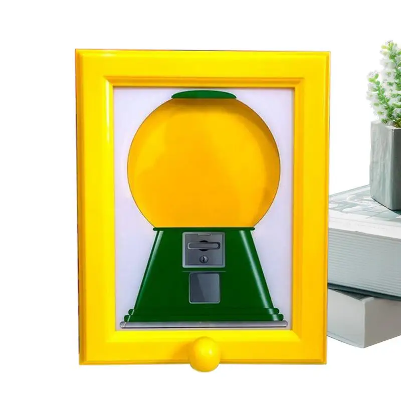 Candy Dispenser Picture Frame Rotating Gumball Dispenser Multi-purpose Easy Restock Decorative Art Photo Frames For Living Rooms
Candy Dispenser Picture Frame Rotating Gumball Dispenser Multi-purpose Easy Restock Decorative Art Photo Frames For Living Rooms