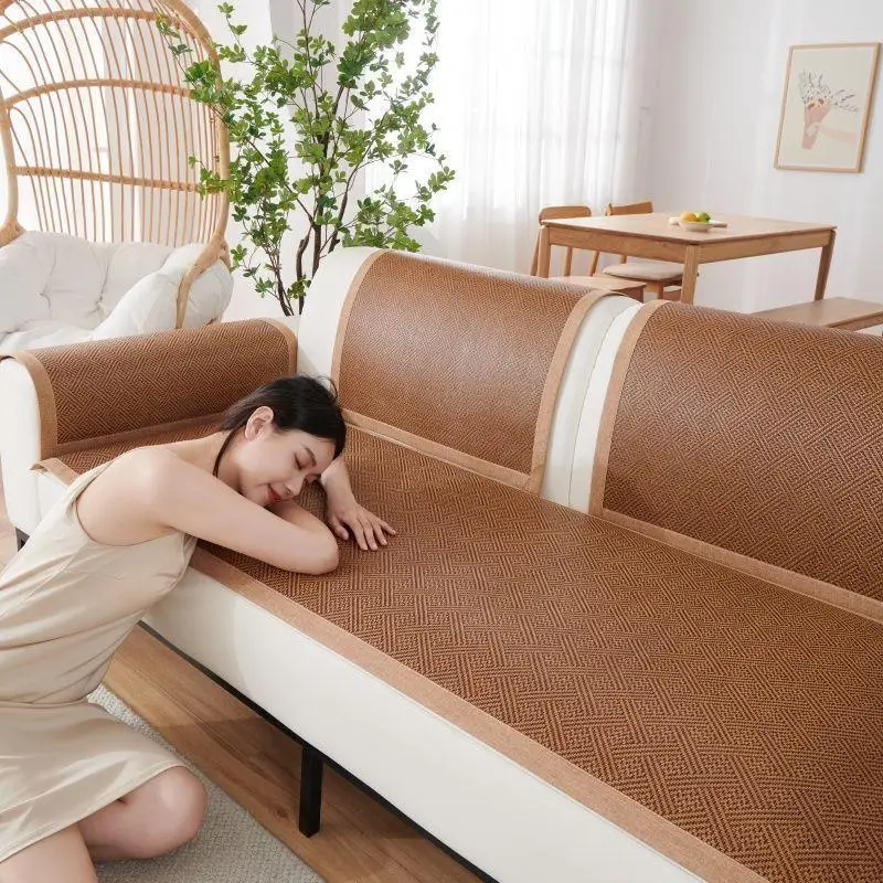 Modern Summer Cool Pad for Sofa Non-Slip Living Room Ice Silk Wicker Mat Simple And Stylish Couch Cushion Home Decor
Modern Summer Cool Pad for Sofa Non-Slip Living Room Ice Silk Wicker Mat Simple And Stylish Couch Cushion Home Decor